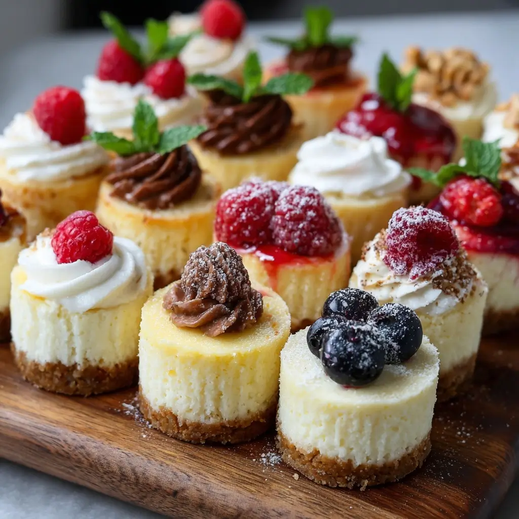 Mini Cheesecakes (various toppings)