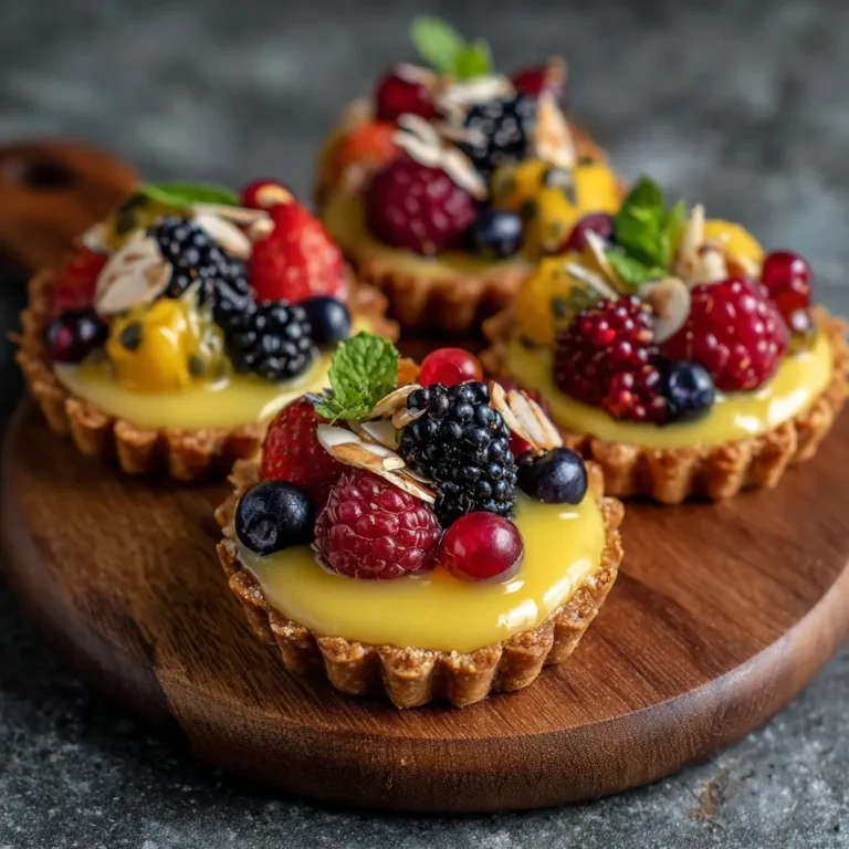 Mini Tartlets with Fruit and Custard