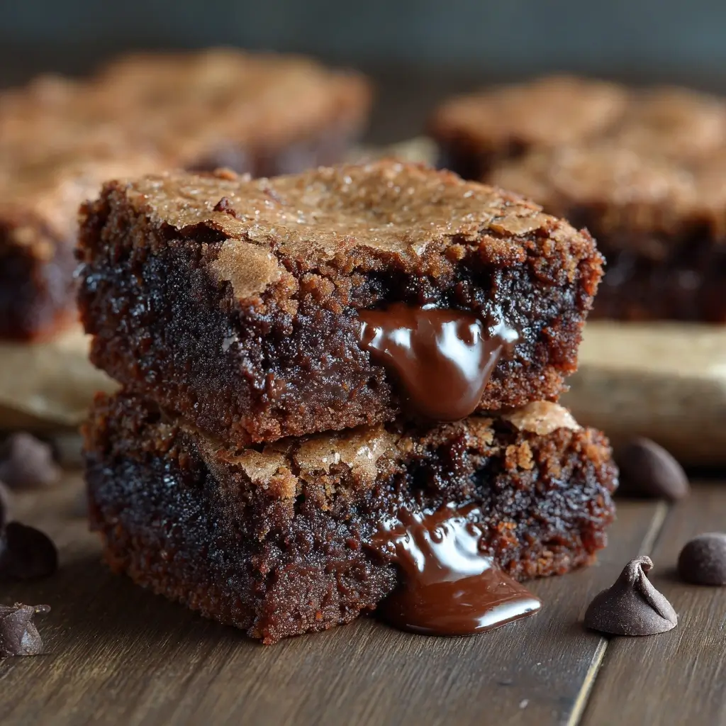 Molten Lava Cake Cookie Bars