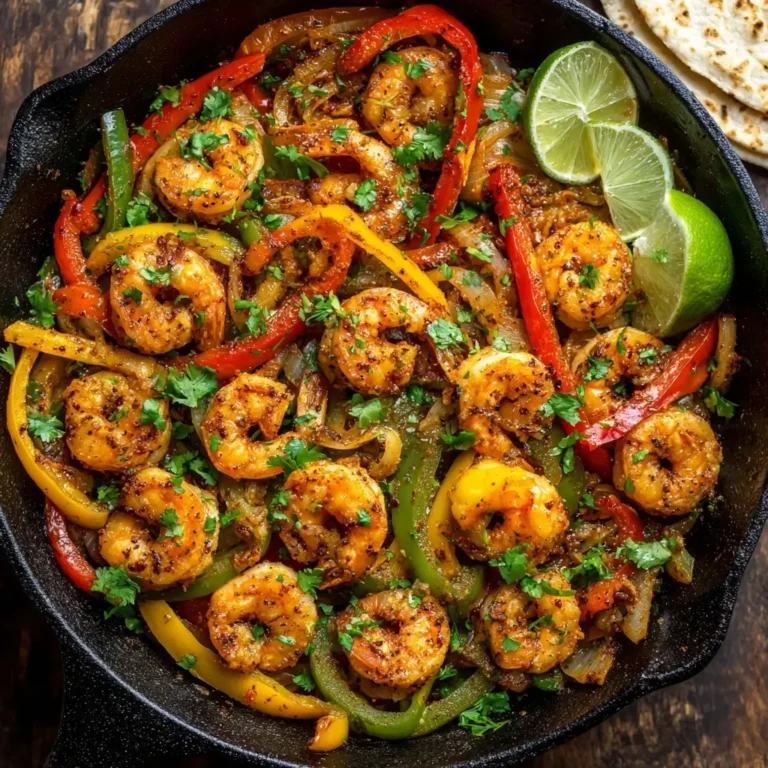 One-Pan Shrimp Fajitas