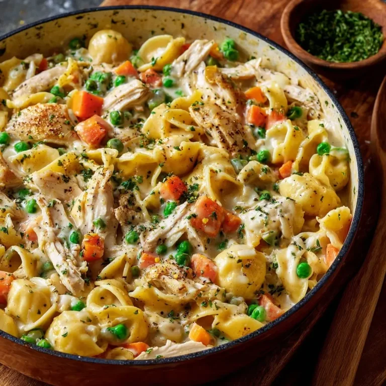 One-Pot Chicken Pot Pie Pasta