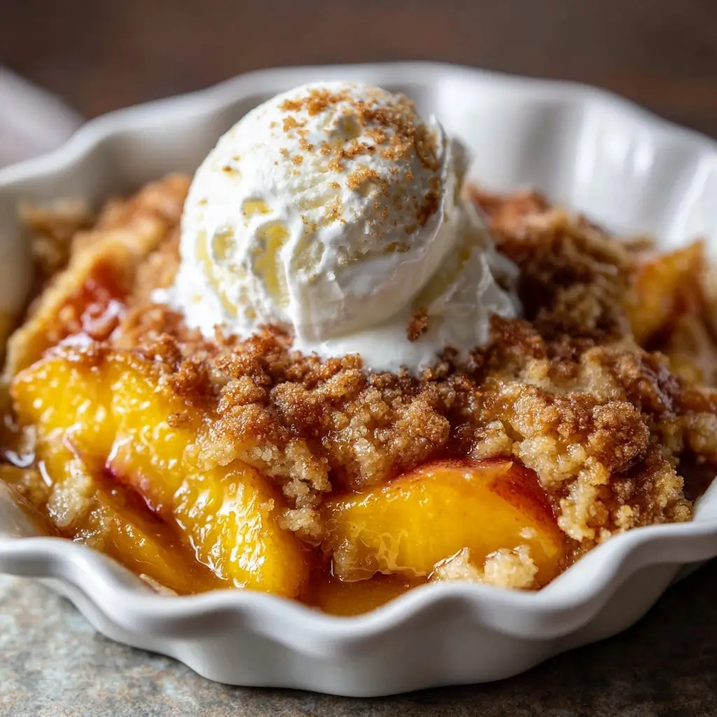 Peach Dump Cake