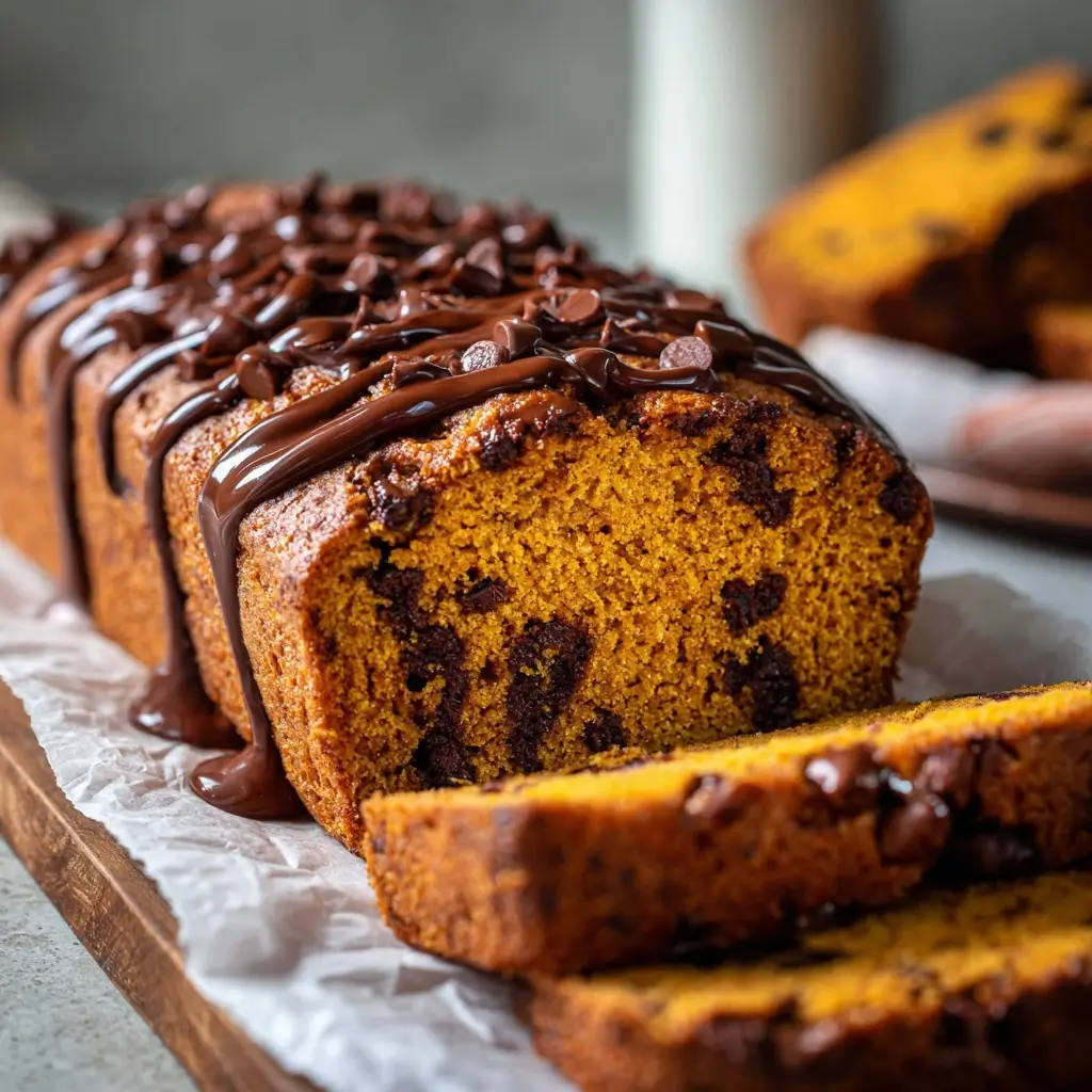 Pumpkin Chocolate Chip Loaf Cake