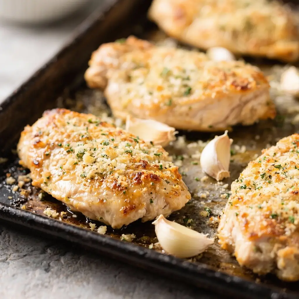Sheet Pan Garlic Parmesan Chicken