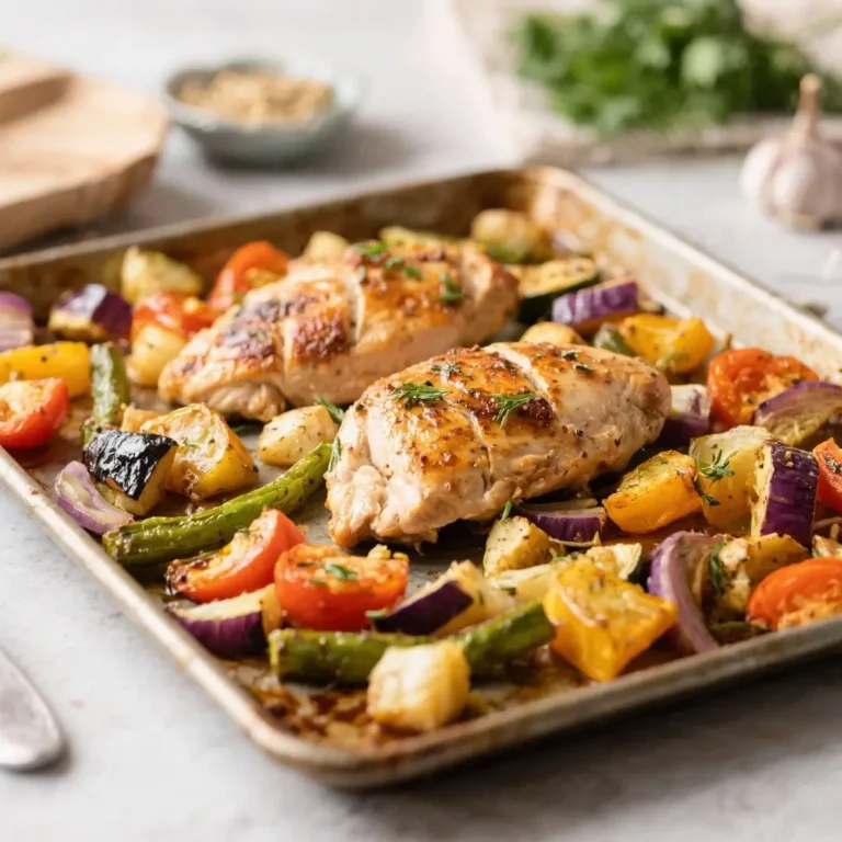 Sheet Pan Greek Chicken and Veggies