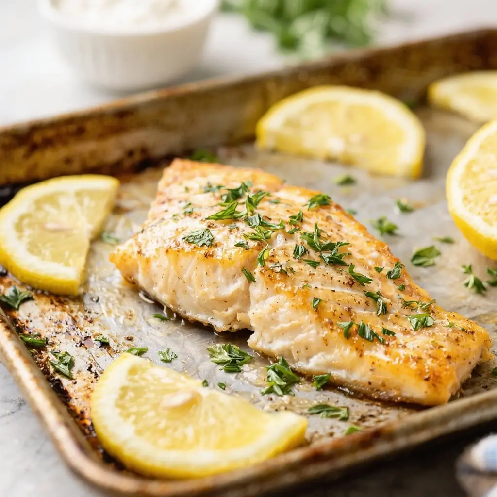 Sheet Pan Lemon Herb Tilapia