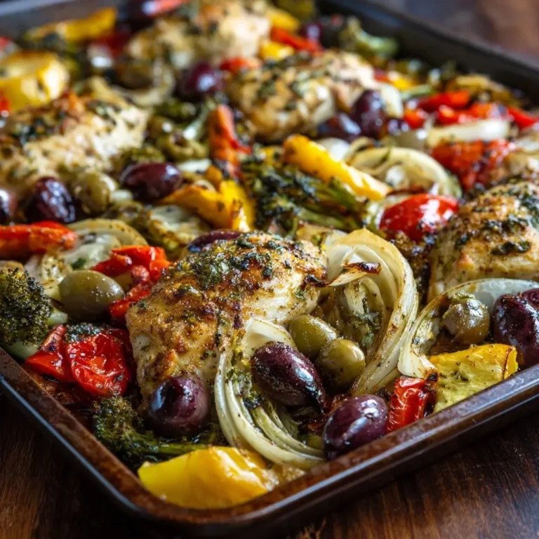 Sheet-Pan Mediterranean Chicken and Veggies