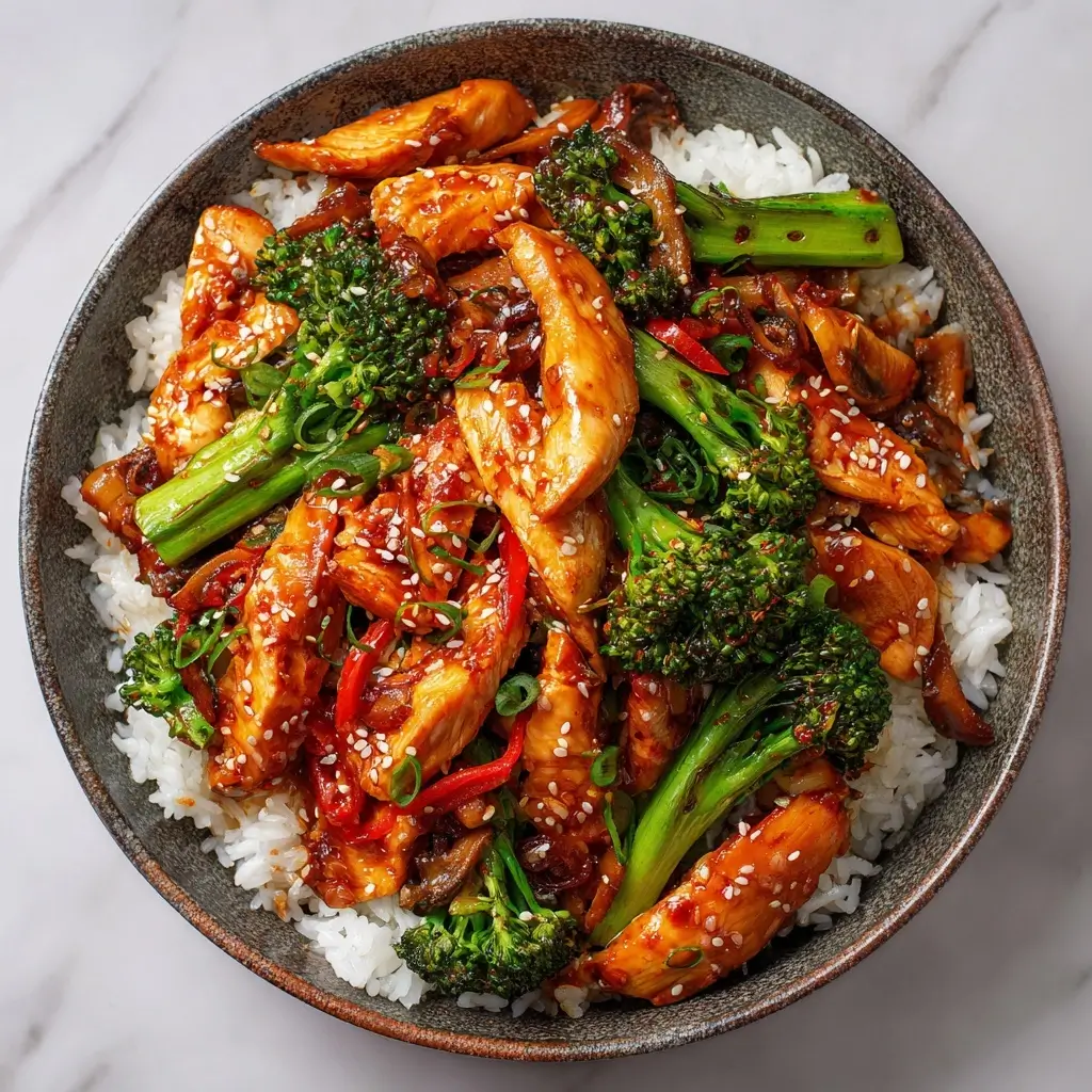 Spicy Gochujang Chicken Stir Fry
