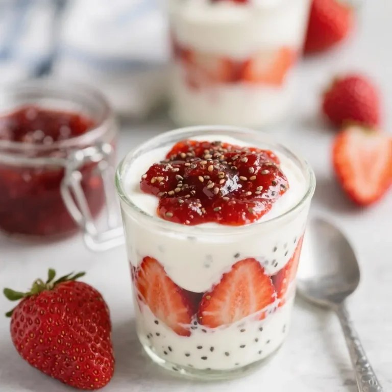Strawberry Chia Jam Yogurt Parfaits