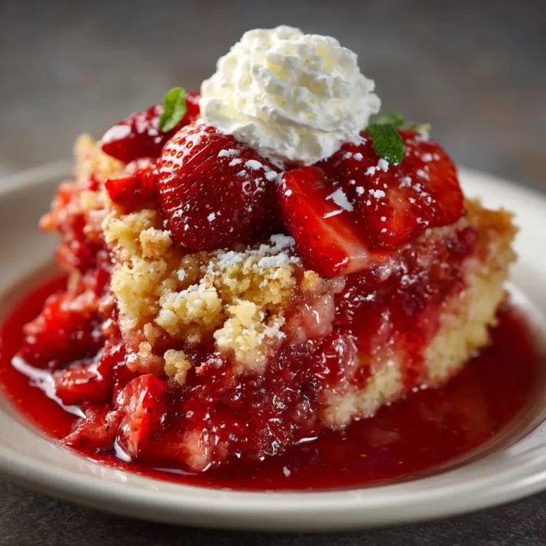 Strawberry Dump Cake