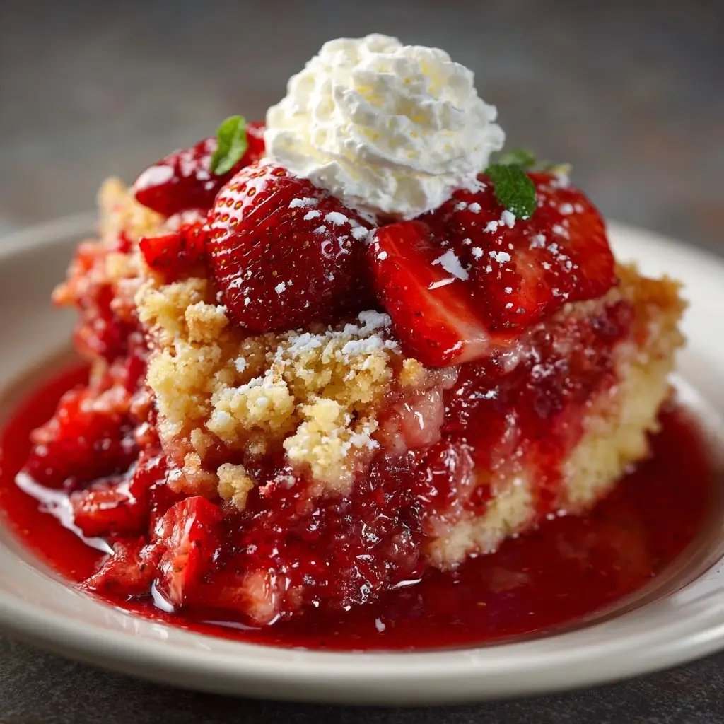 Strawberry Dump Cake