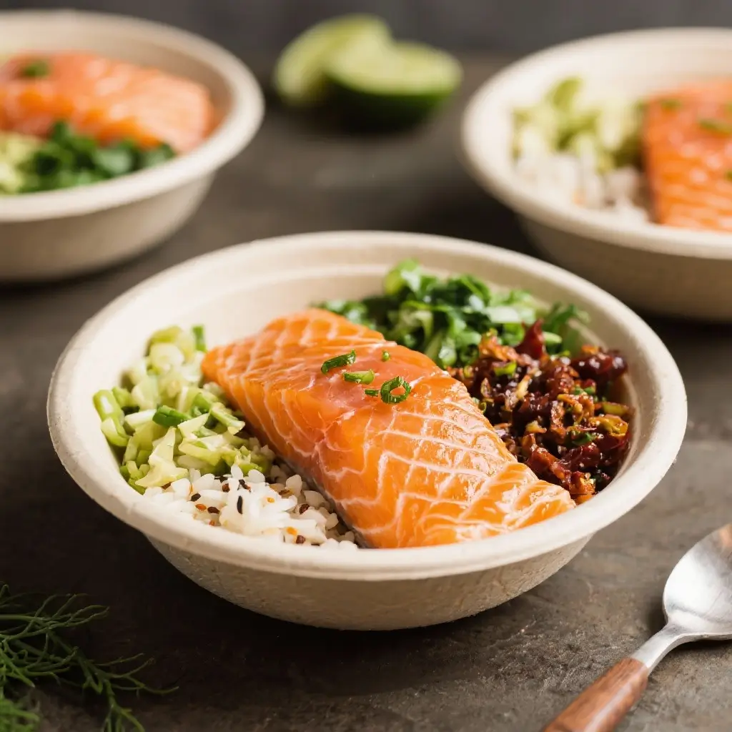 Sweet Chili Salmon Bowls