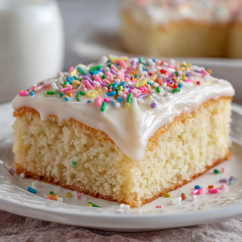 White Texas Sheet Cake