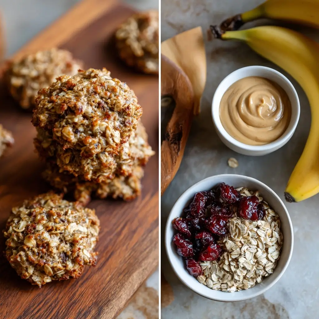 3 Ingredient Banana Oat Cookies