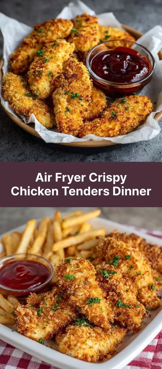 Air Fryer Crispy Chicken Tenders Dinner