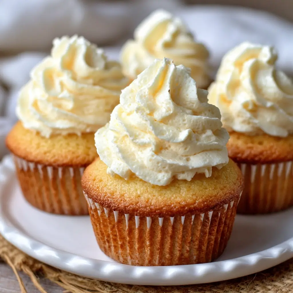 Air Fryer Vanilla Cupcakes