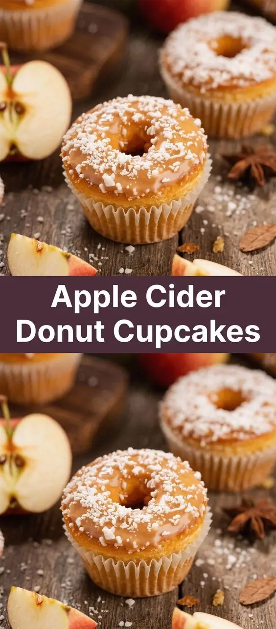 Apple Cider Donut Cupcakes