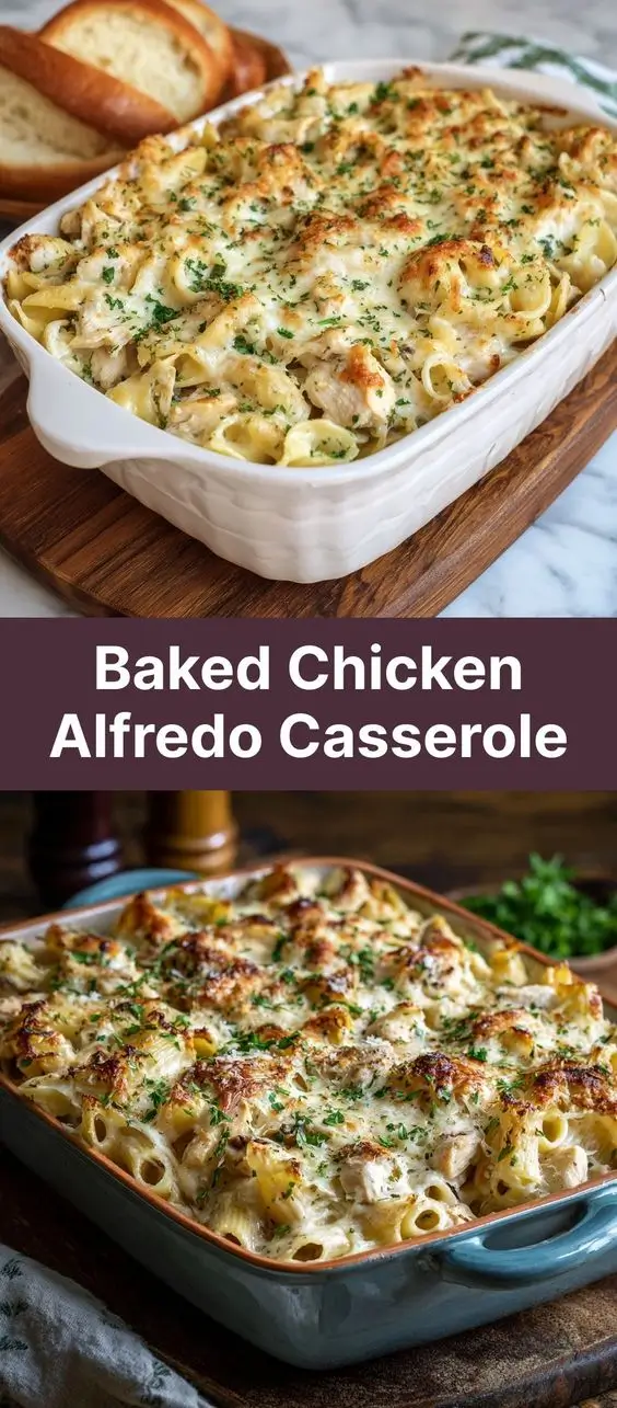 Baked Chicken Alfredo Casserole