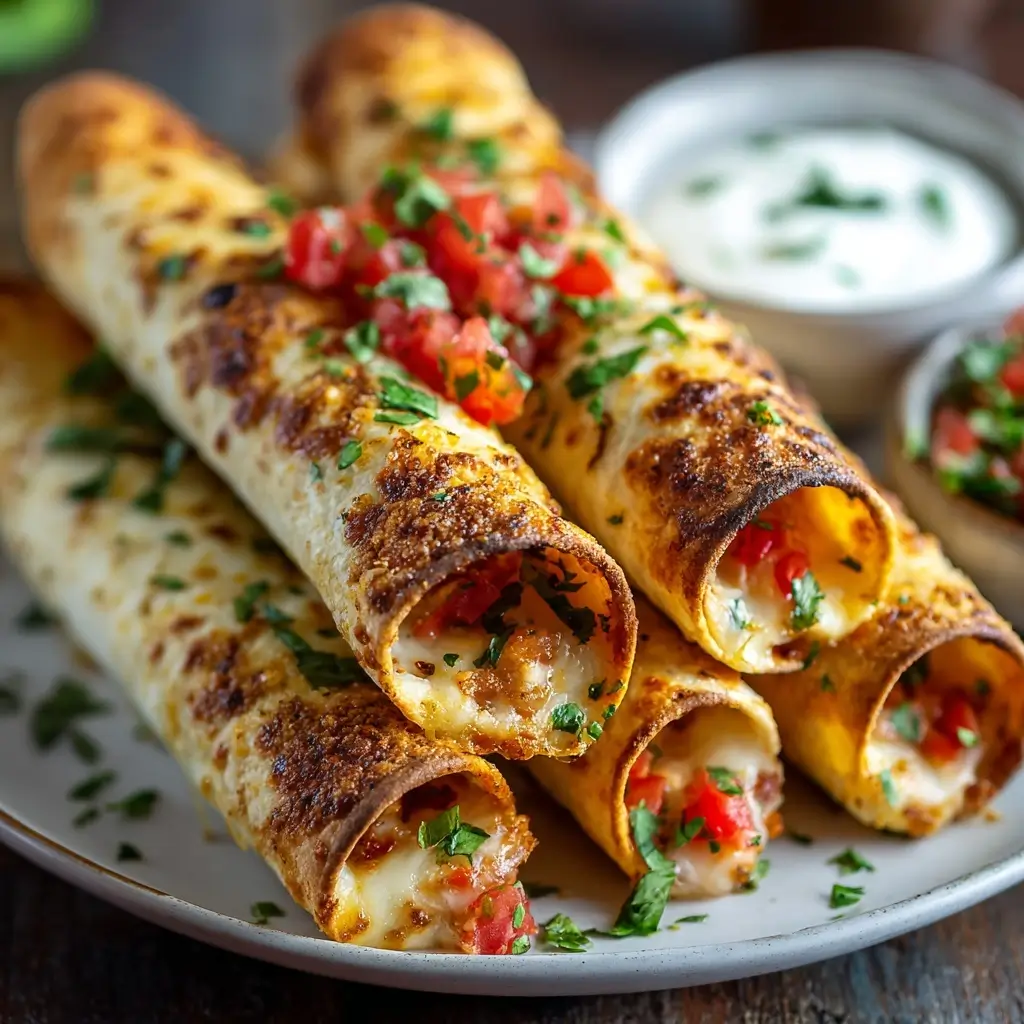 Baked Chicken Taquitos