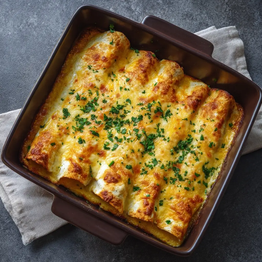 Baked Creamy Chicken Enchiladas
