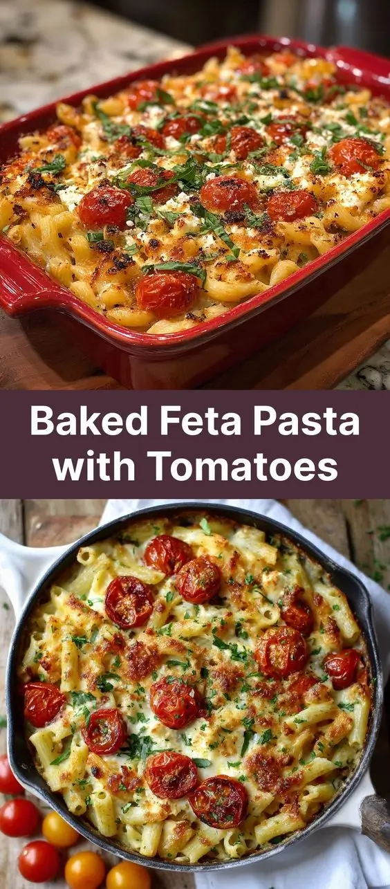 Baked Feta Pasta with Tomatoes