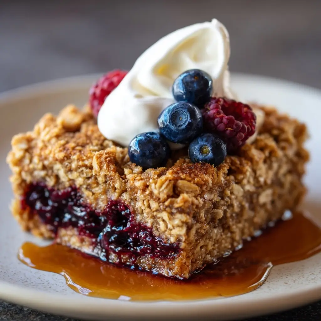 Baked Oatmeal Dessert Bars