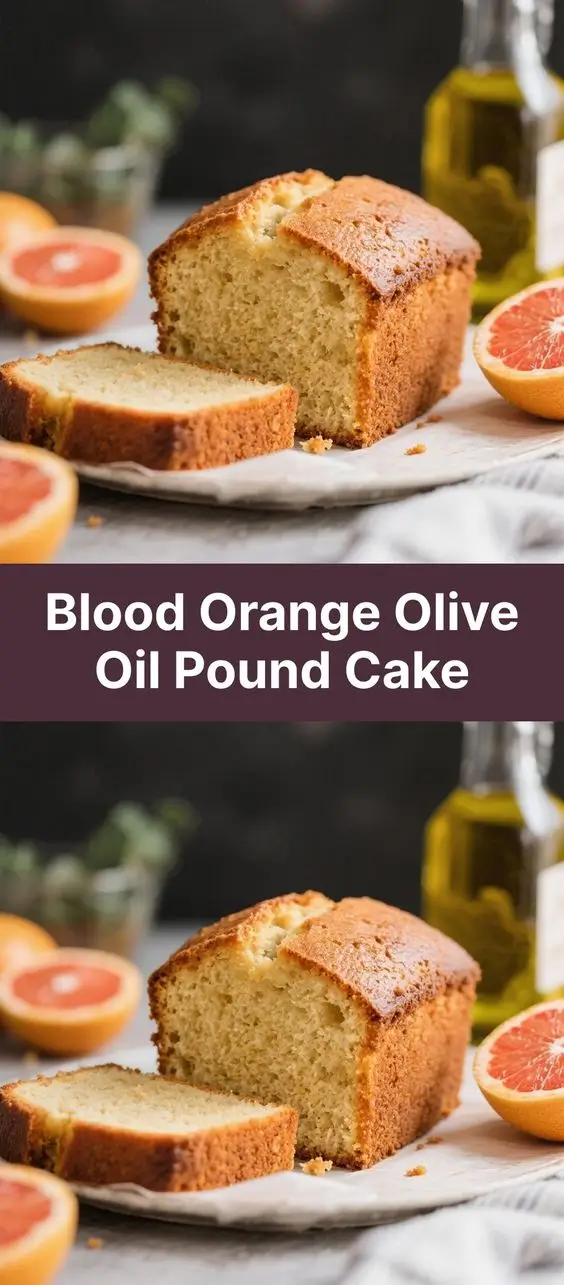 Blood Orange Olive Oil Pound Cake