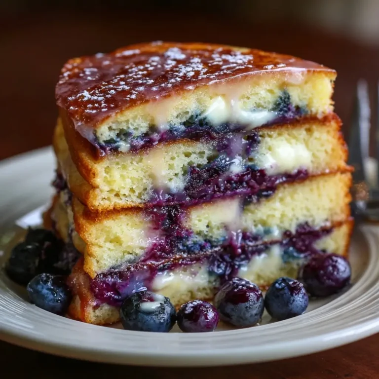 Blueberry Buttermilk Pancake Cake