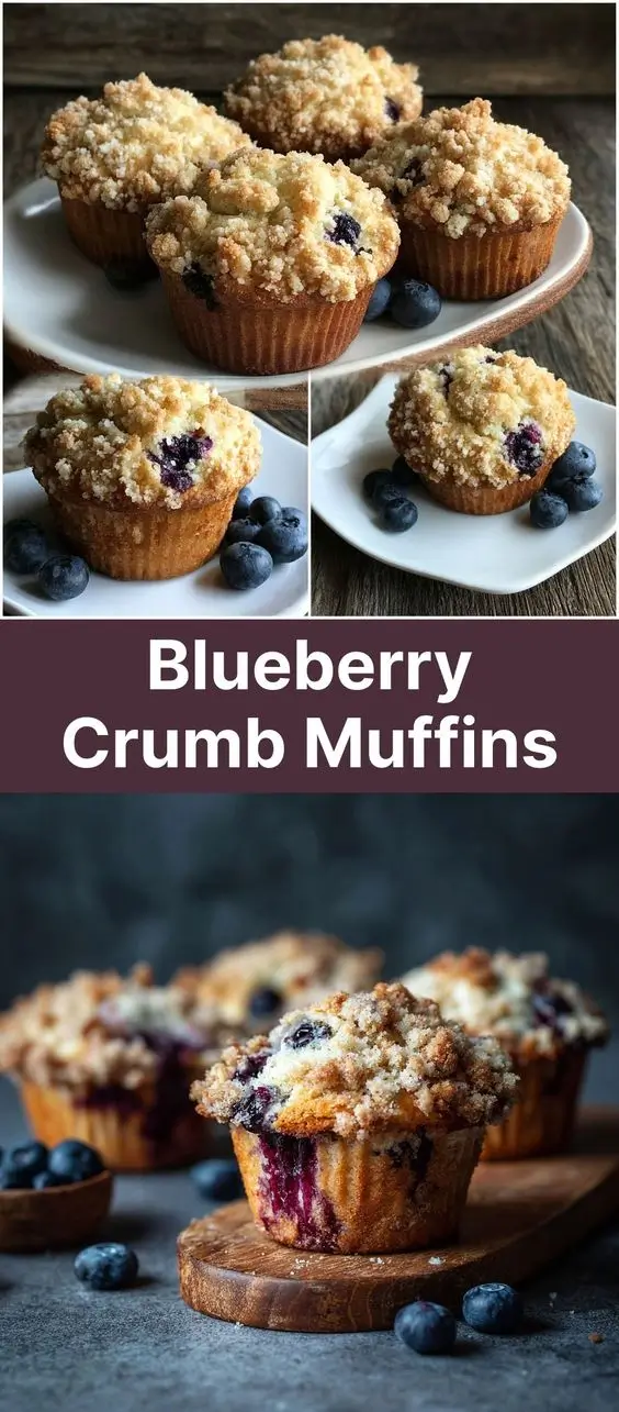 Blueberry Crumb Muffins