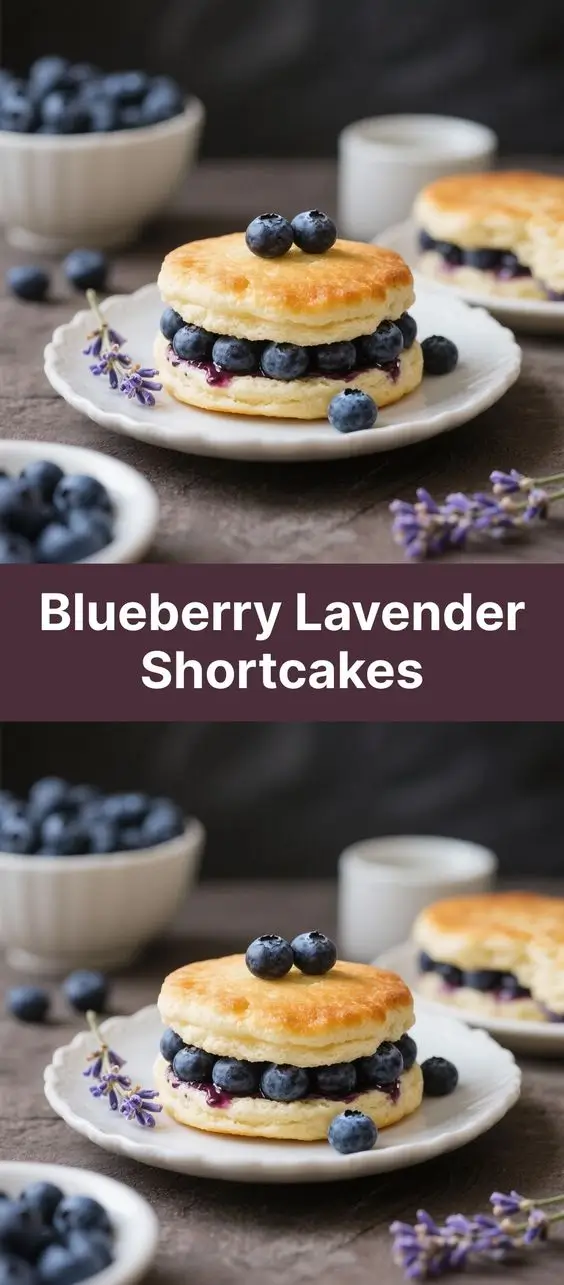 Blueberry Lavender Shortcakes
