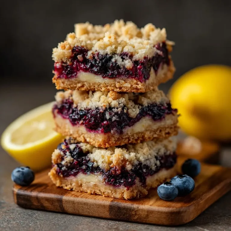 Blueberry Lemon Crumble Bars