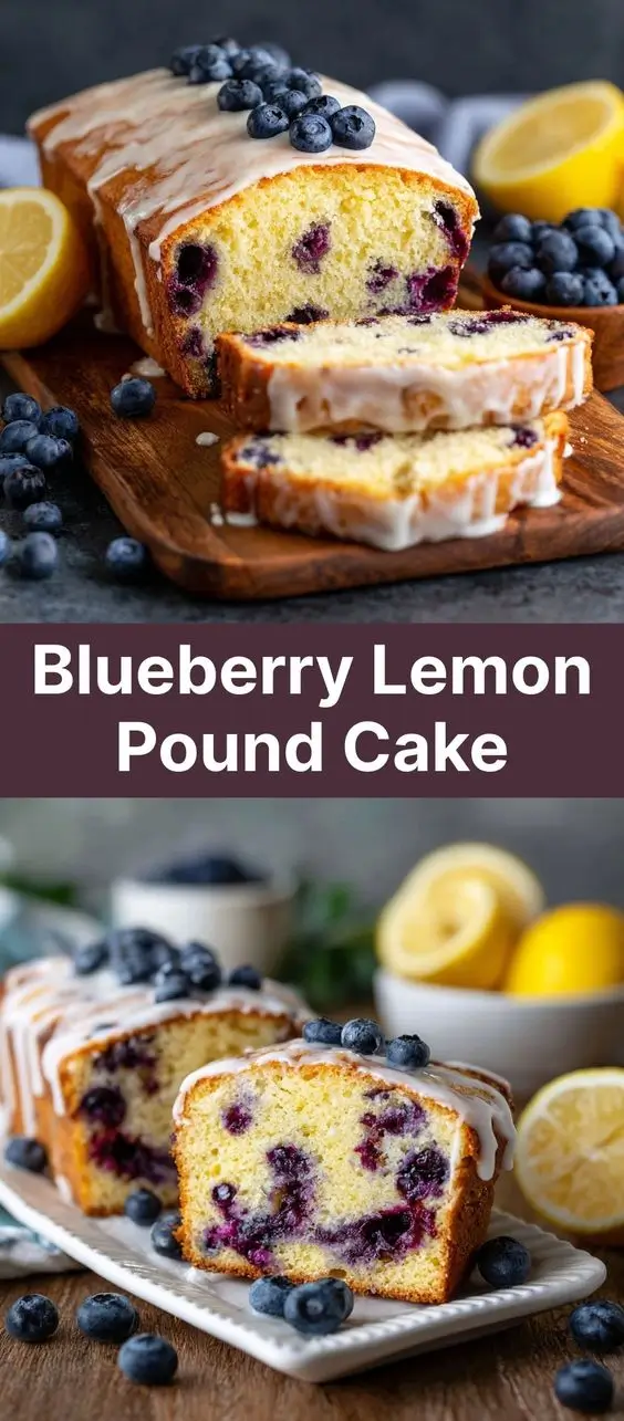 Blueberry Lemon Pound Cake