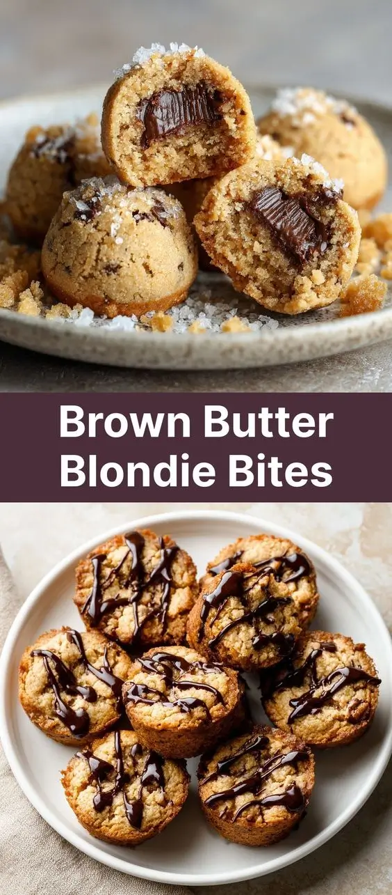 Brown Butter Blondie Bites