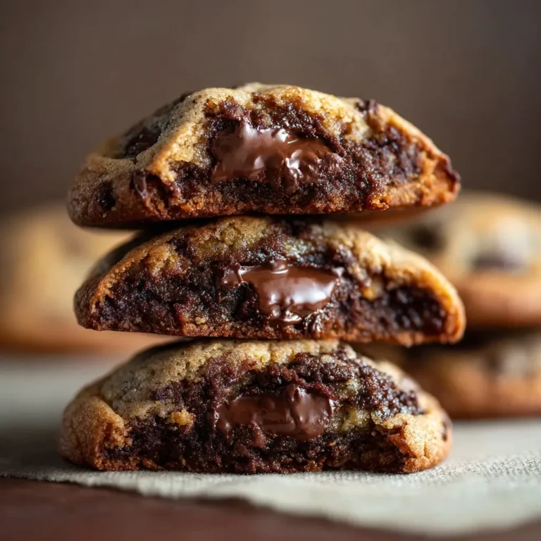 Brownie Stuffed Chocolate Chip Cookies