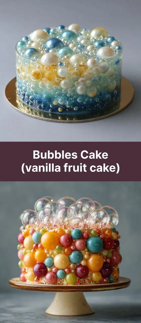 Bubbles Cake (vanilla fruit cake)