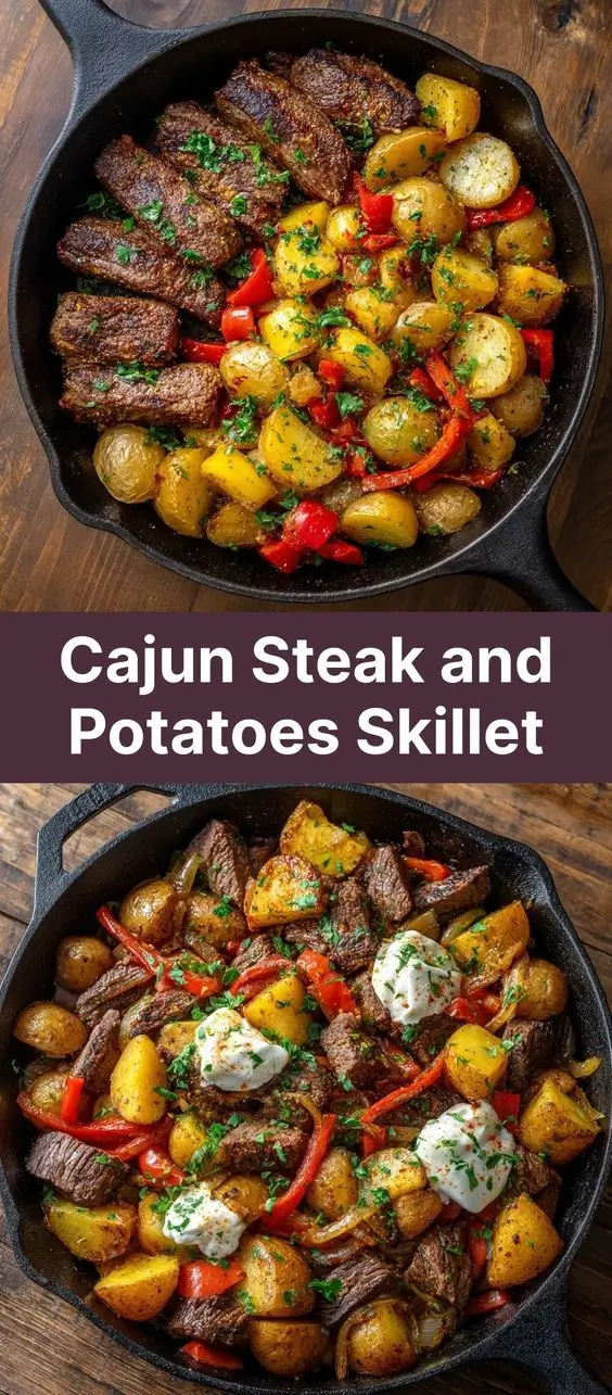 Cajun Steak and Potatoes Skillet
