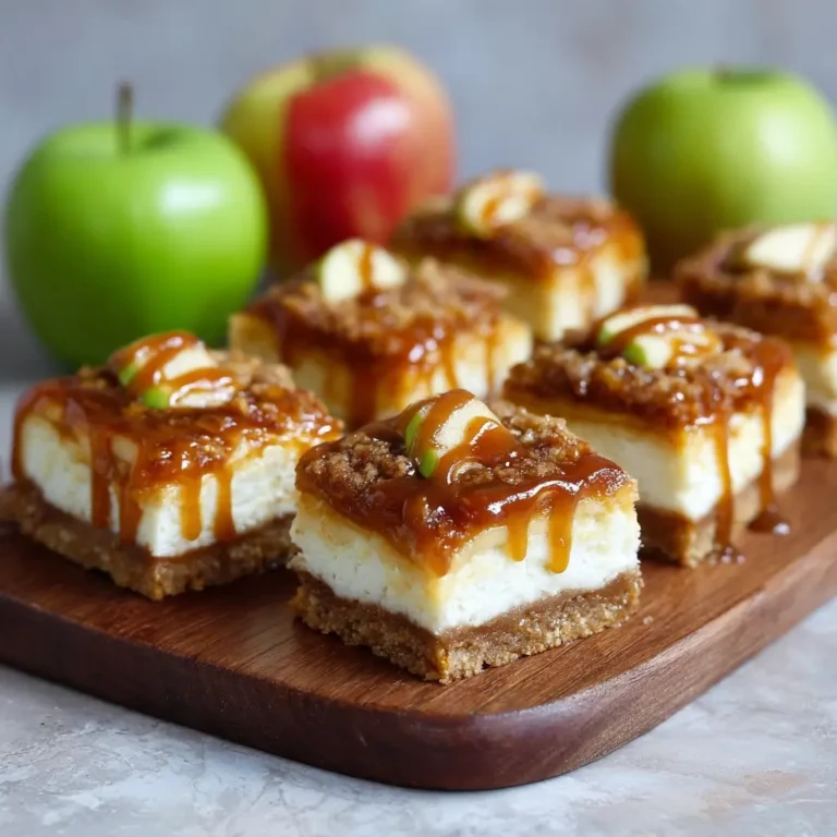 Caramel Apple Cheesecake Bars