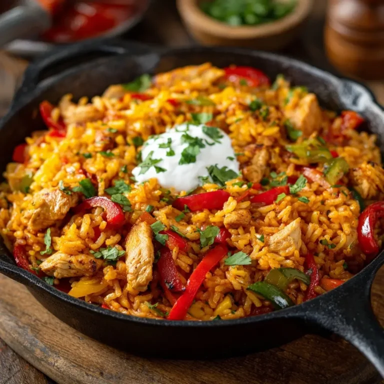 Chicken Fajita Rice Skillet