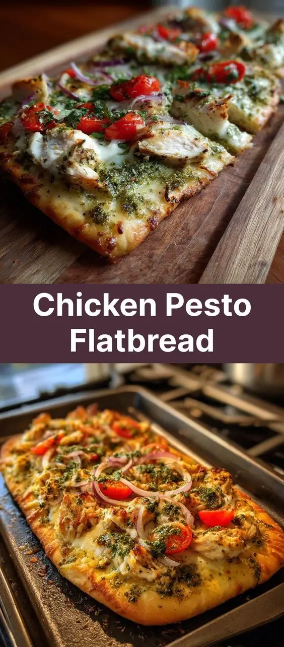 Chicken Pesto Flatbread