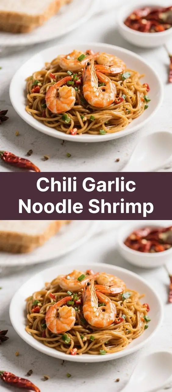 Chili Garlic Noodle Shrimp