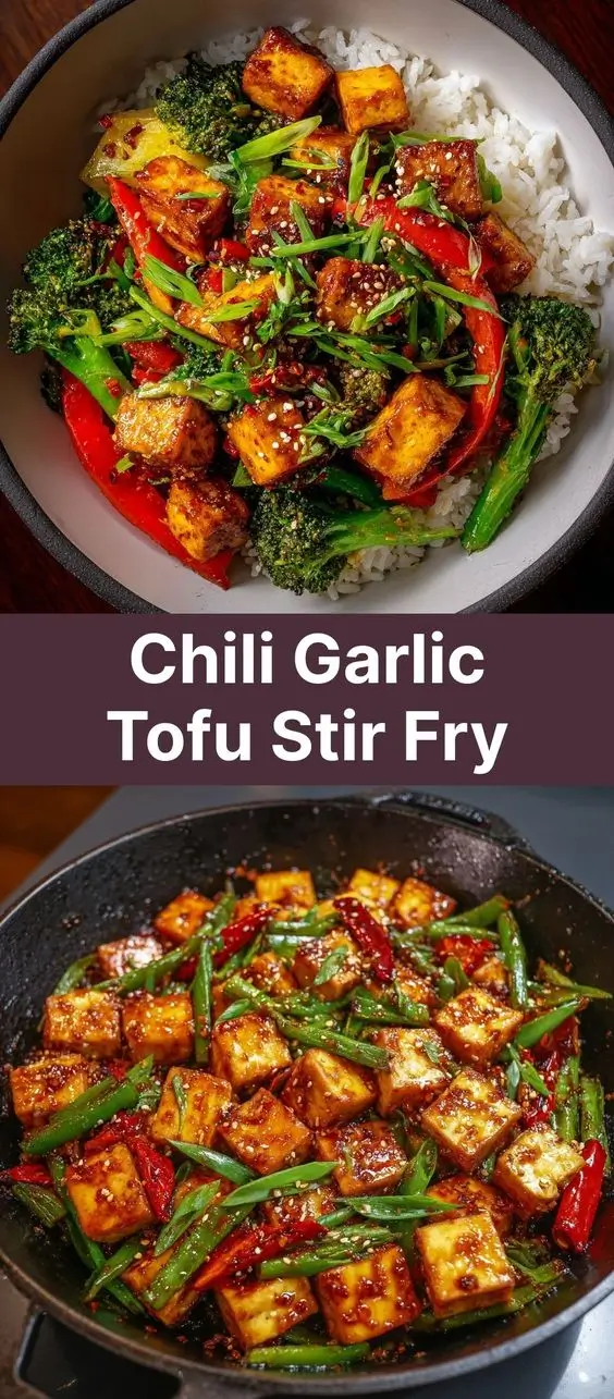 Chili Garlic Tofu Stir Fry