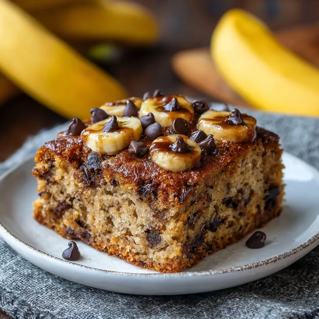 Chocolate Chip Banana Snack Cake