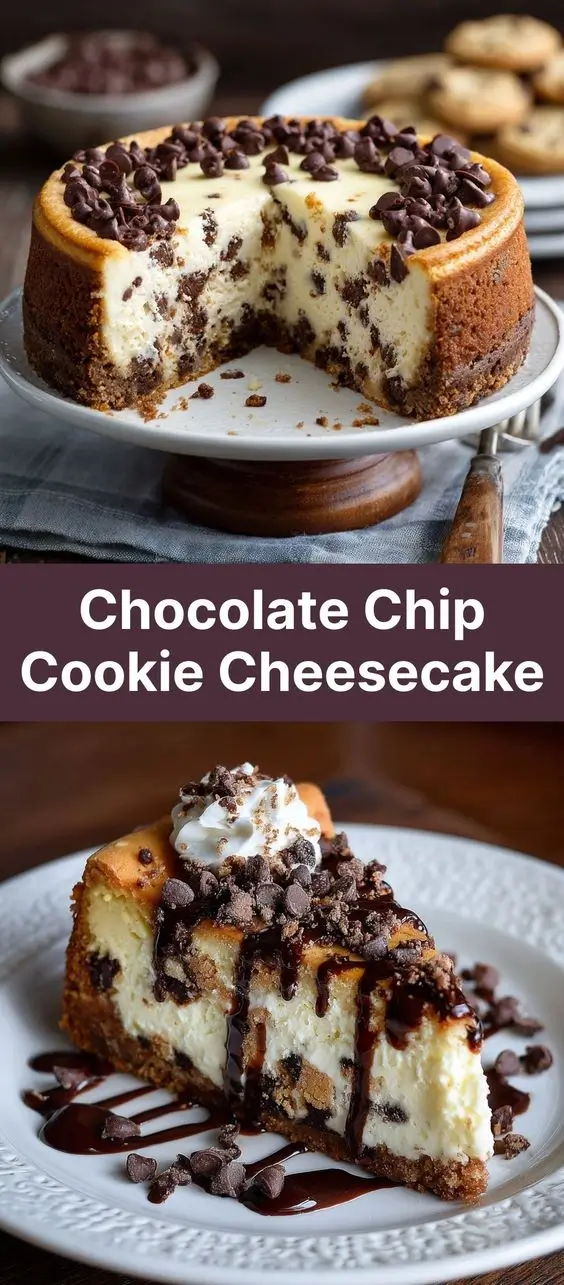 Chocolate Chip Cookie Cheesecake