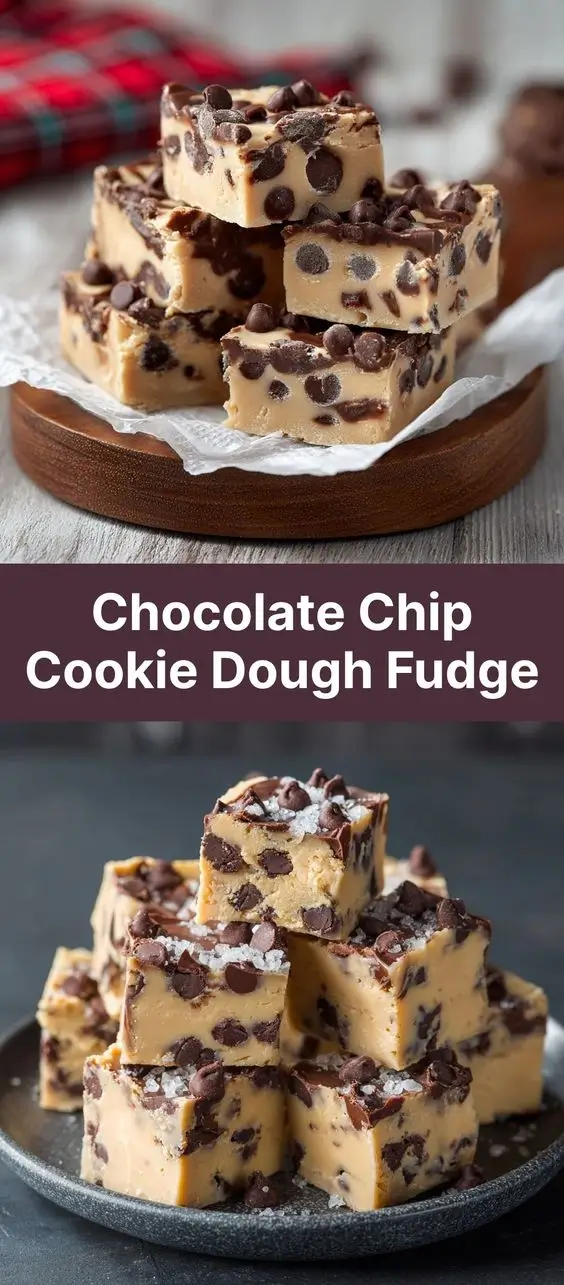 Chocolate Chip Cookie Dough Fudge