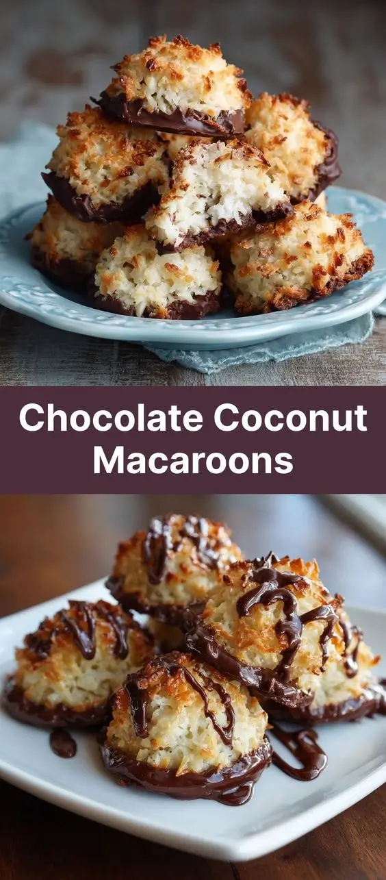 Chocolate Coconut Macaroons