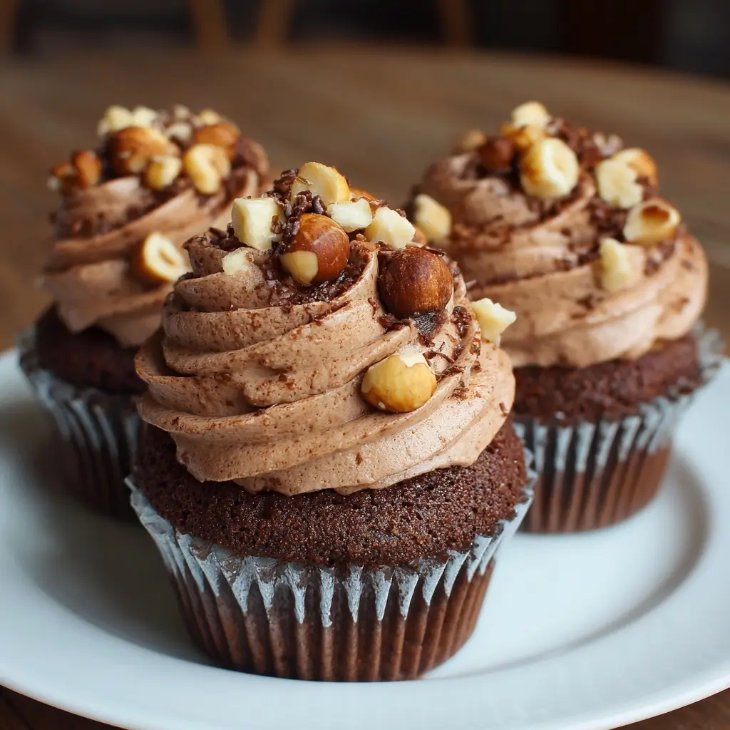 Chocolate Hazelnut Cupcakes