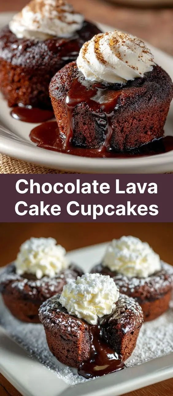 Chocolate Lava Cake Cupcakes