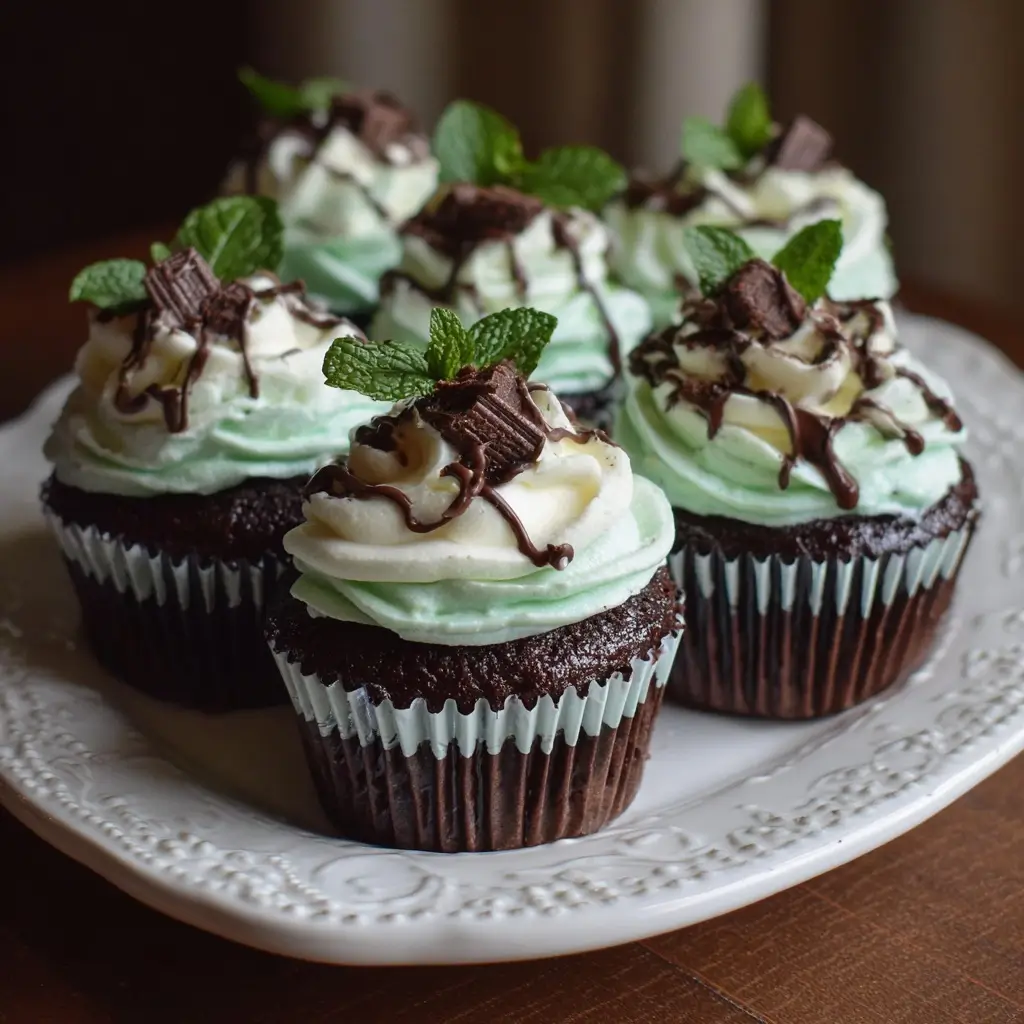 Chocolate Mint Dream Cupcakes