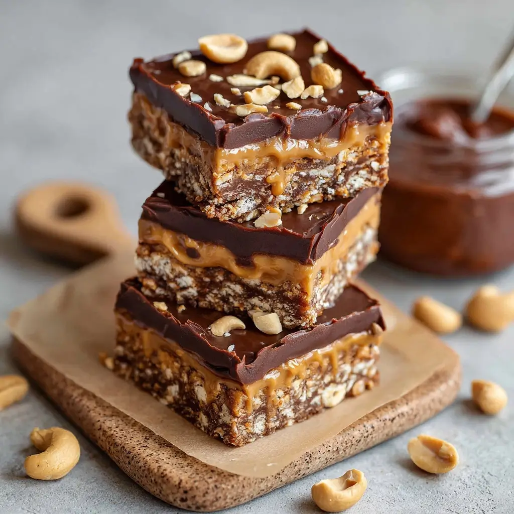 Chocolate Peanut Butter No-Bake Bars