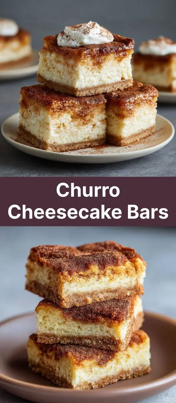 Churro Cheesecake Bars